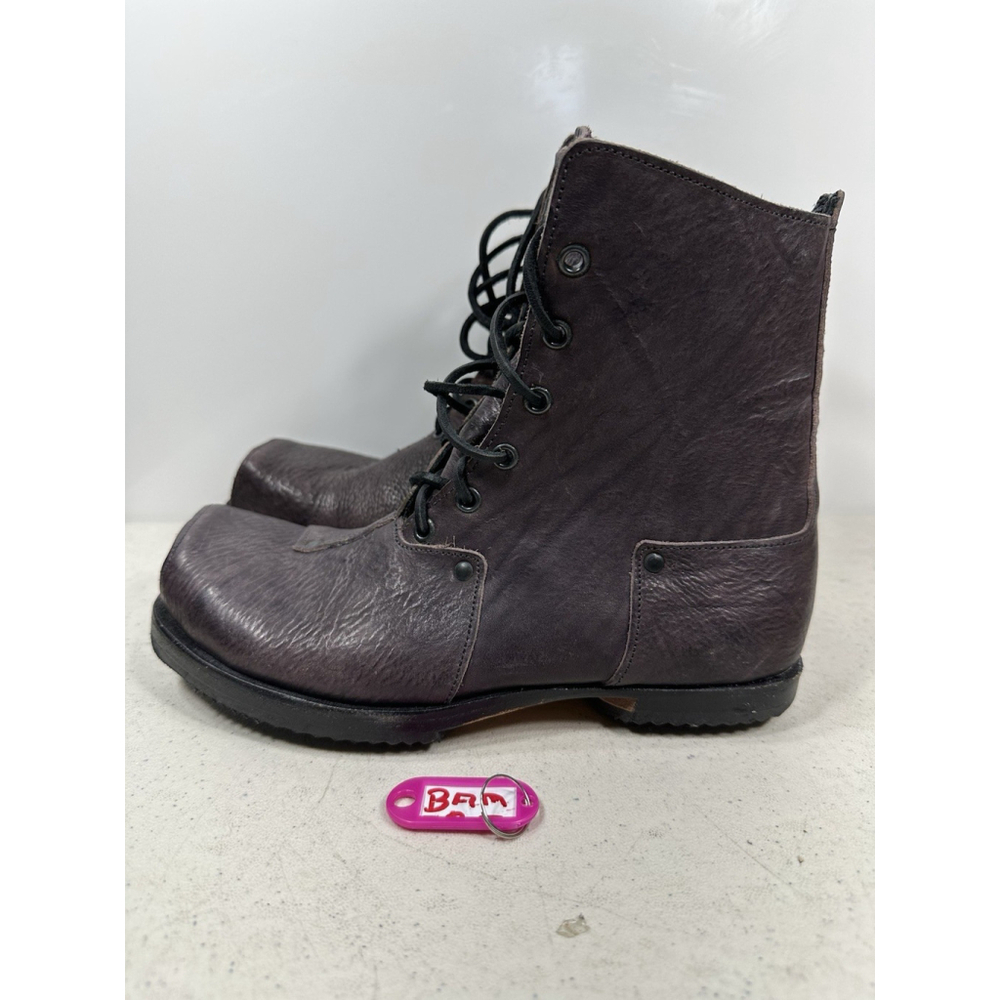 CYDWOQ Hand Made Brown Leather Boots Womens Sz 37